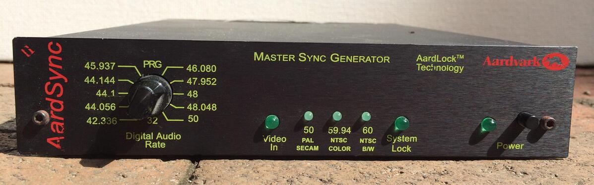 Aardvark Sync DA Universal Sync Distribution 1X6 Wordclock and Master Sync Generator for sale together used for 500